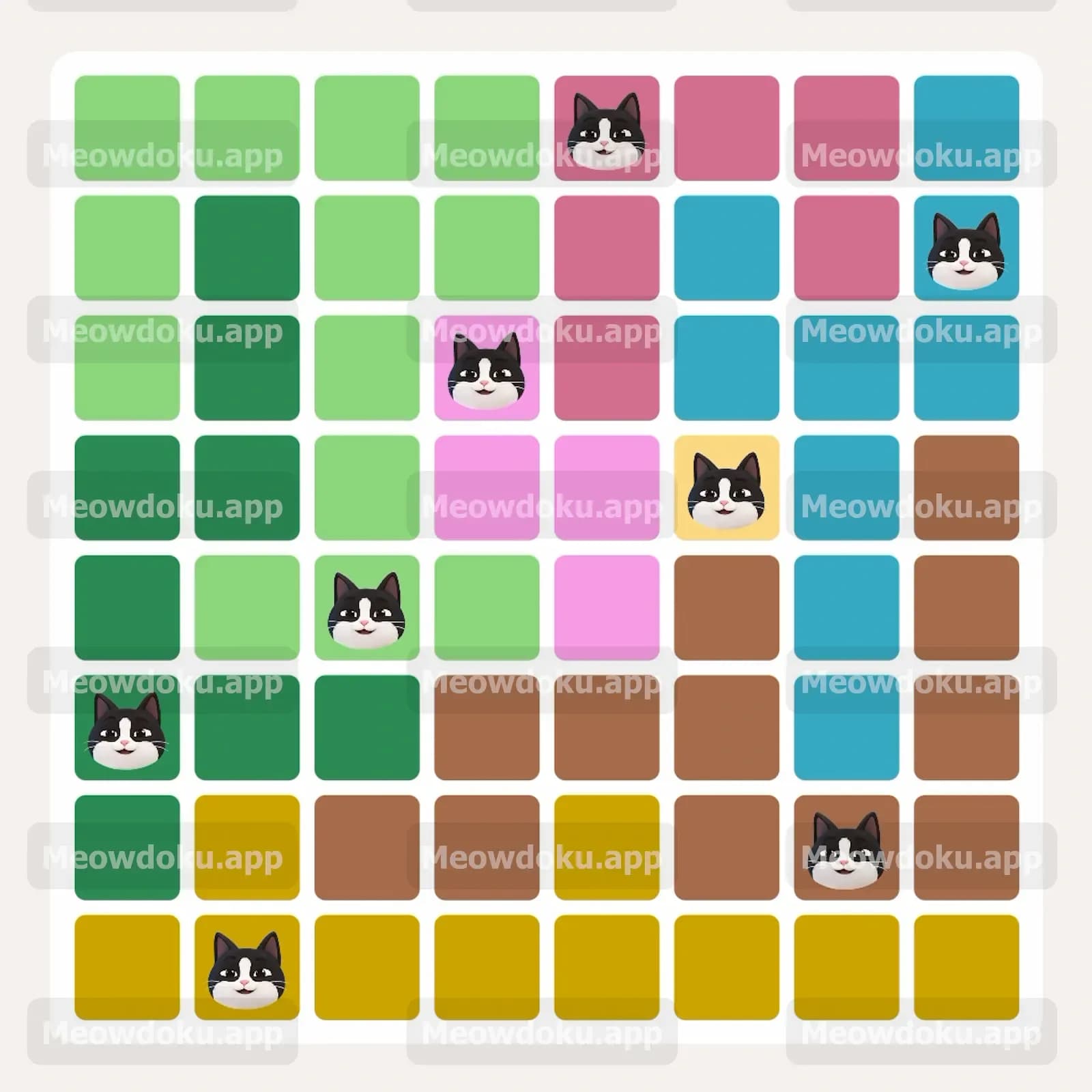 Meowdoku Level 291 Answer, Cheat & Solution
