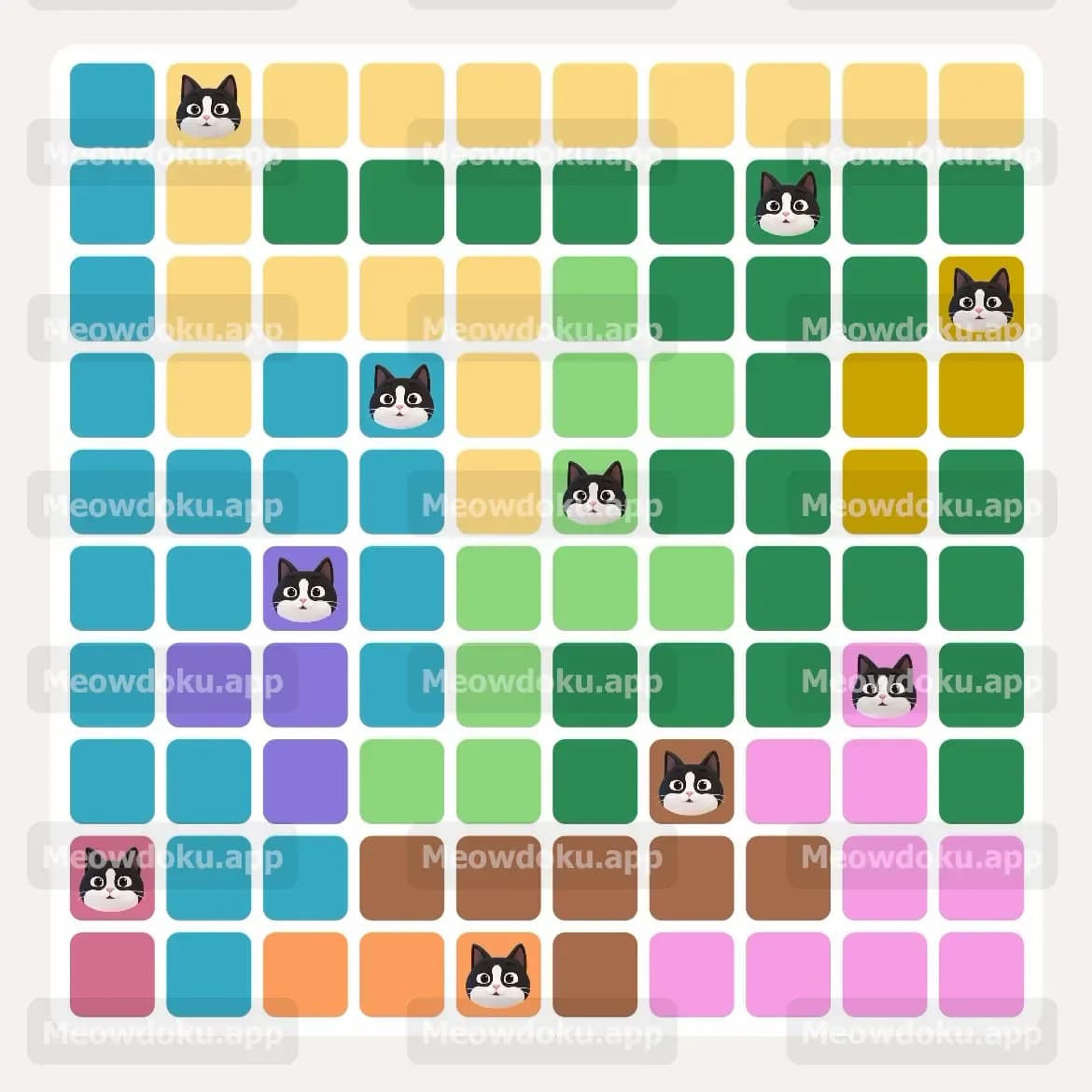 Meowdoku Level 172 Screenshot