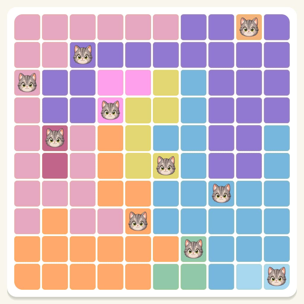 Meowdoku Level 295 Answer, Cheat & Solution