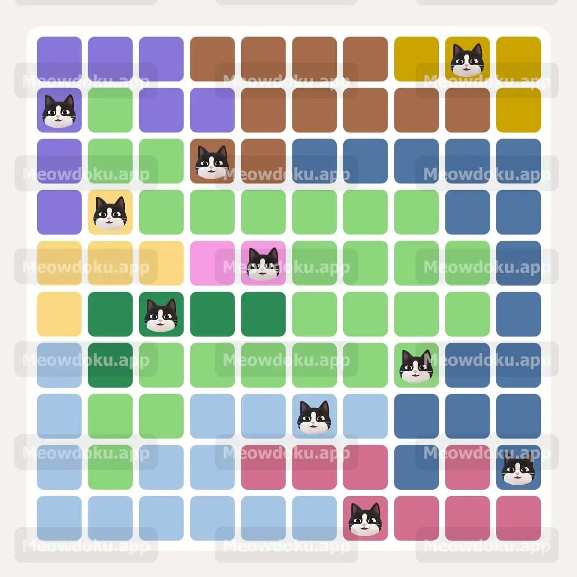 Meowdoku Level 139 Screenshot