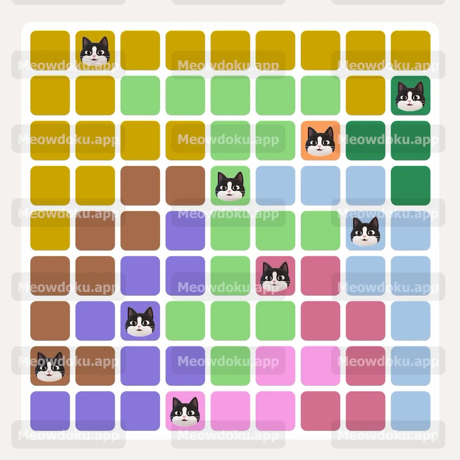 Meowdoku Level 284 Screenshot