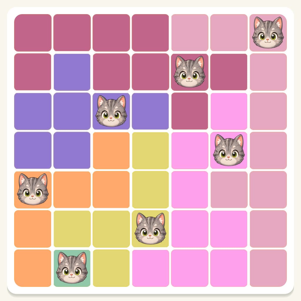 Meowdoku Level 296 Answer, Cheat & Solution