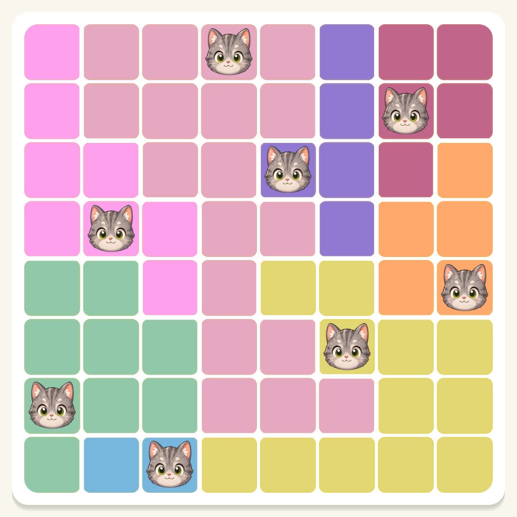Meowdoku Level 737 Answer, Cheat & Solution