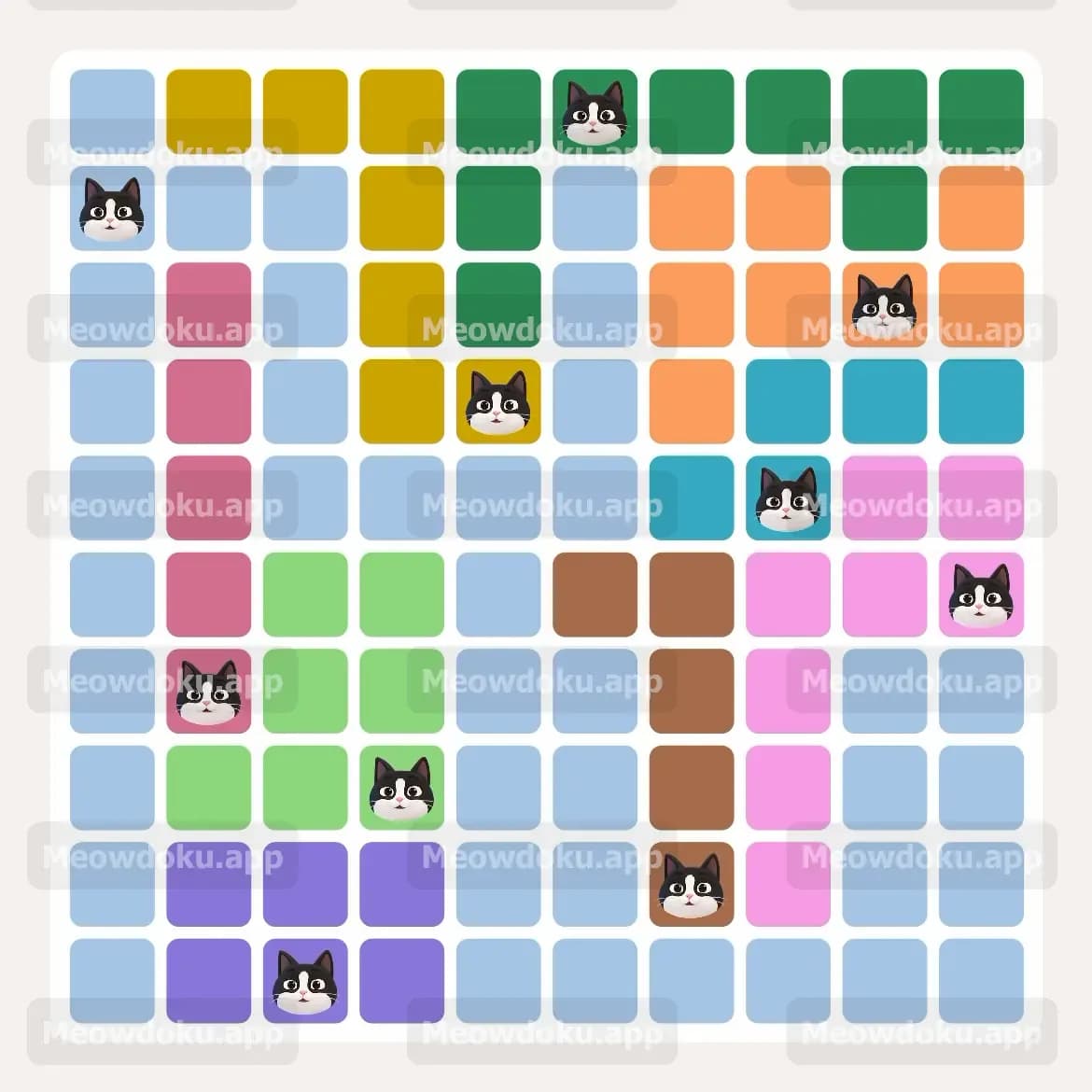 Meowdoku Level 143 Screenshot