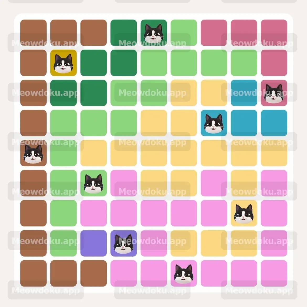 Meowdoku Level 17 Screenshot