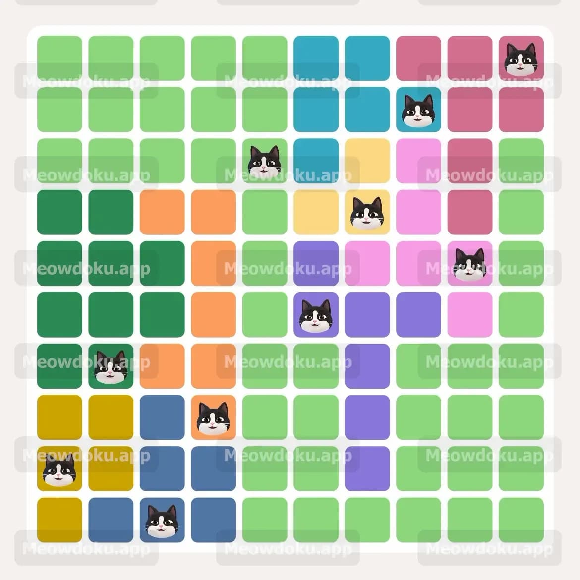 Meowdoku Level 66 Screenshot