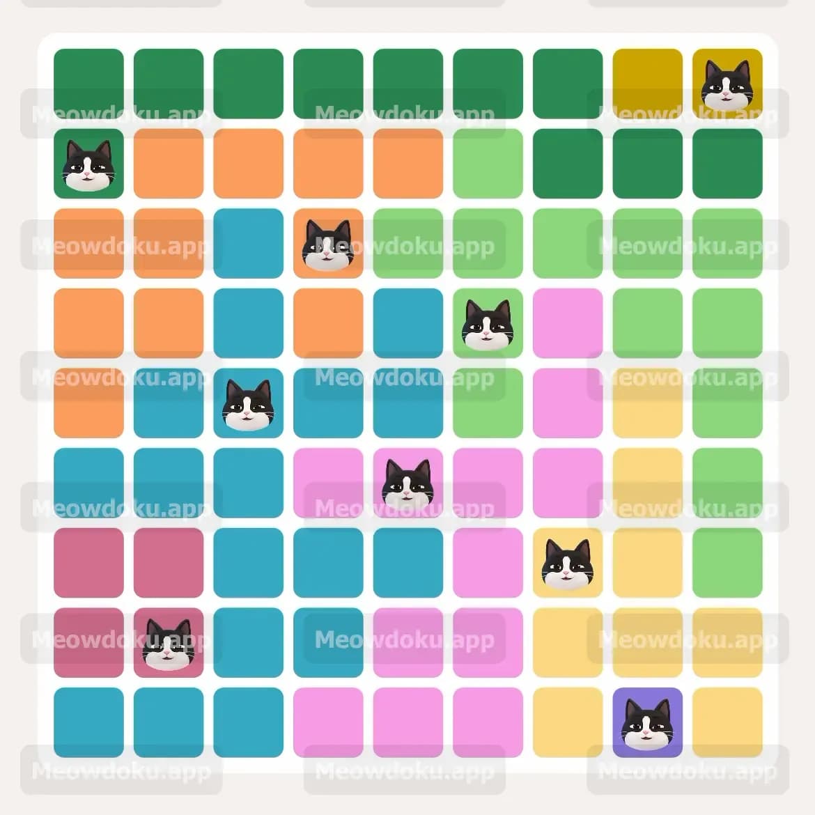 Meowdoku Level 187 Screenshot