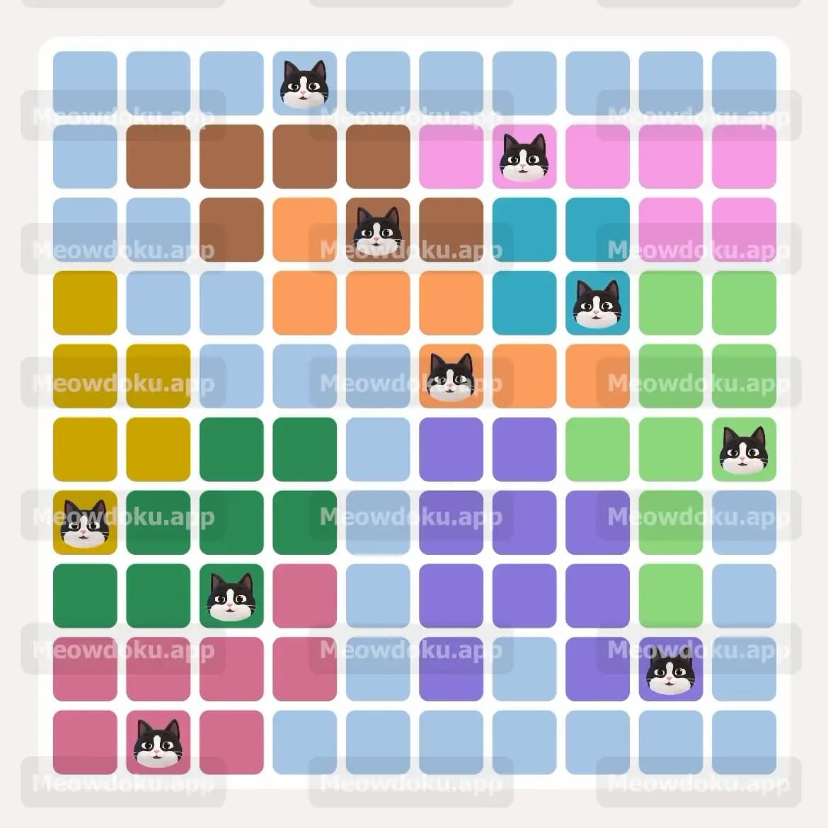 Meowdoku Level 63 Screenshot