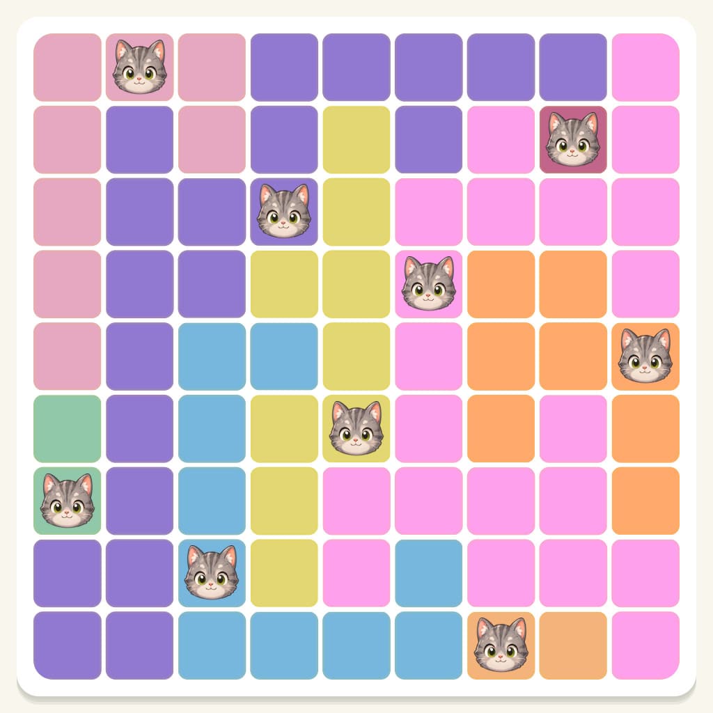 Meowdoku Level 288 Answer, Cheat & Solution