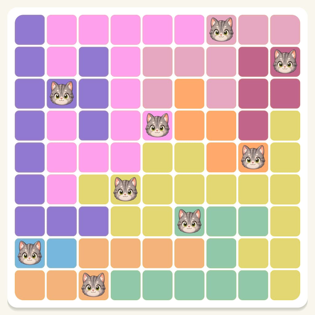 Meowdoku Level 154 Answer, Cheat & Solution