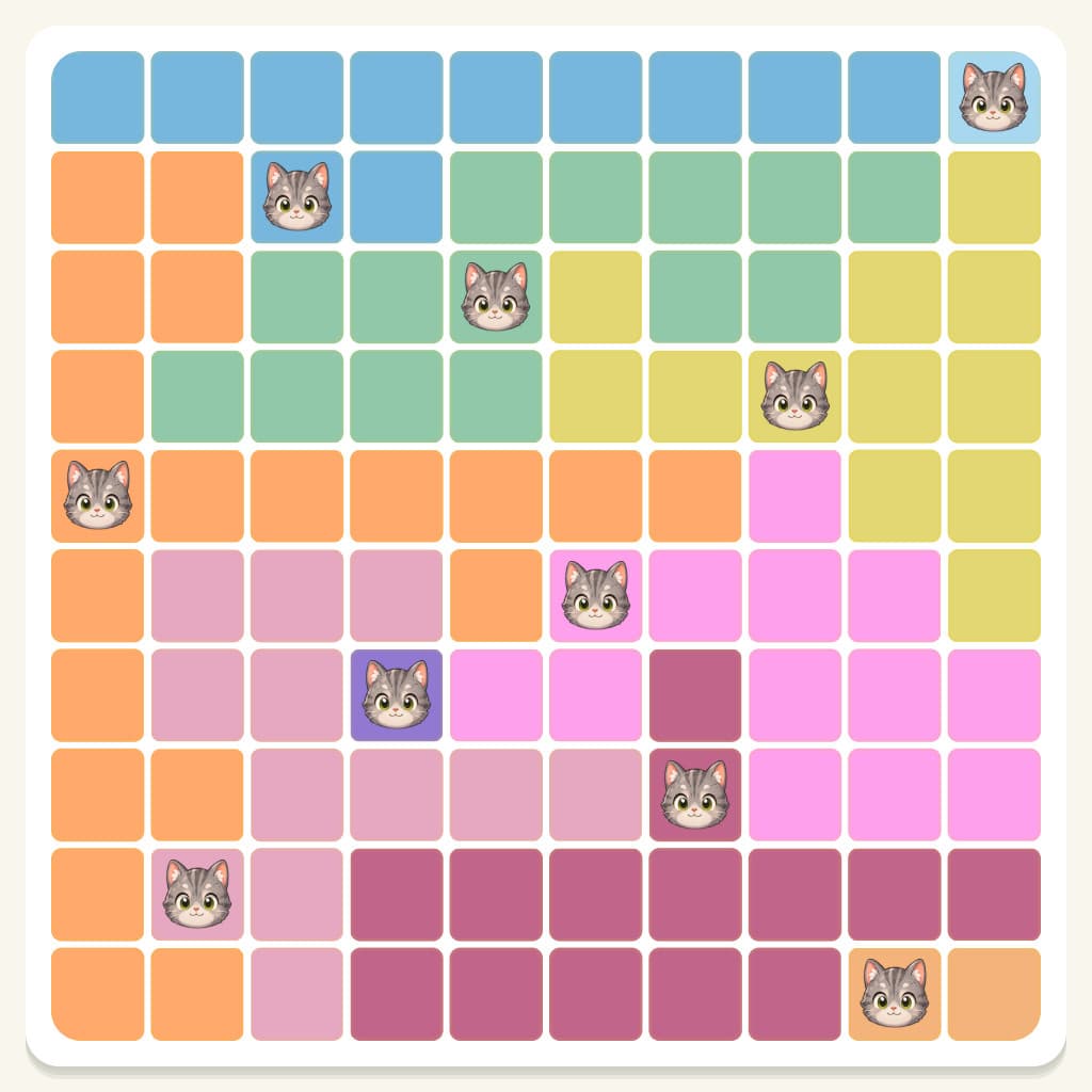Meowdoku Level 355 Answer, Cheat & Solution