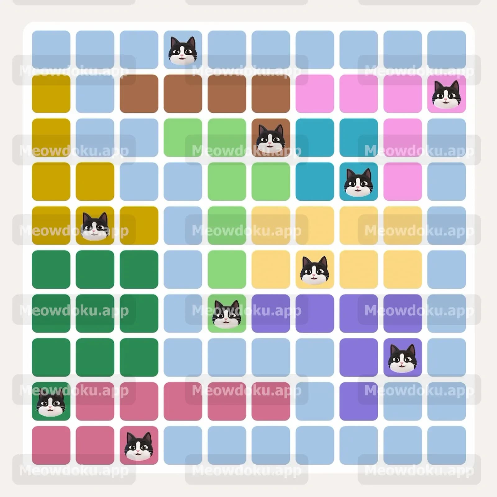 Meowdoku Level 255 Answer, Cheat & Solution