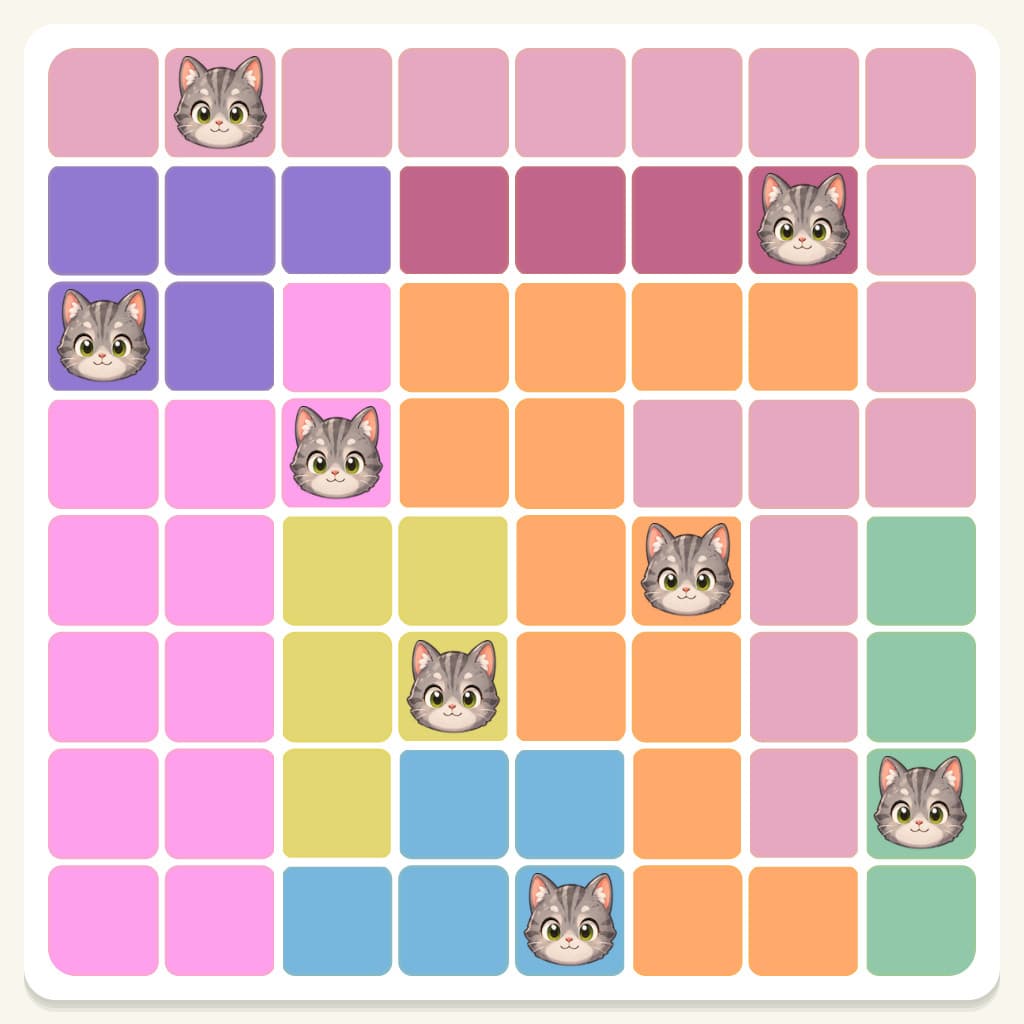 Meowdoku Level 842 Answer, Cheat & Solution