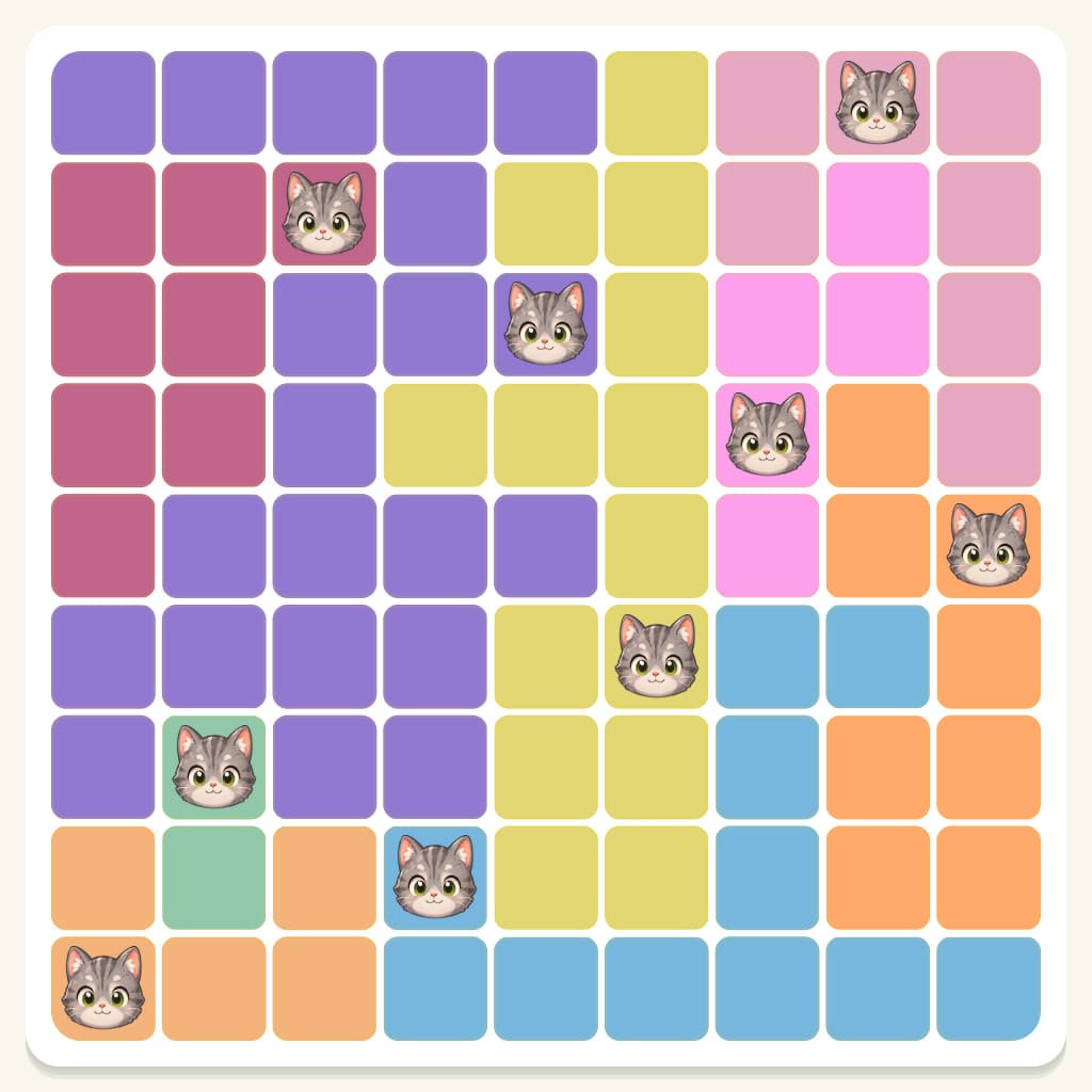 Meowdoku Level 284 Answer, Cheat & Solution