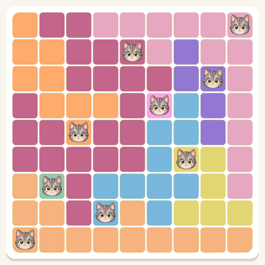 Meowdoku Level 254 Answer, Cheat & Solution
