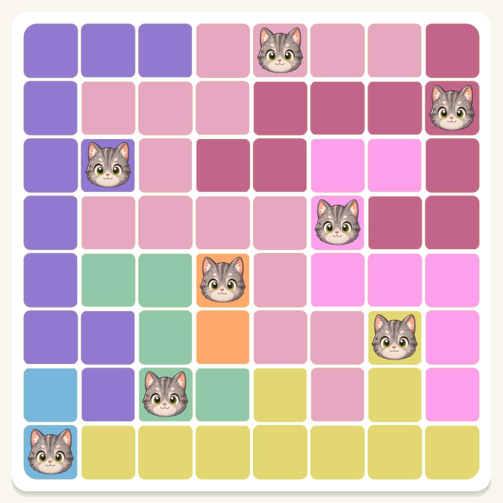Meowdoku Level 607 Answer, Cheat & Solution