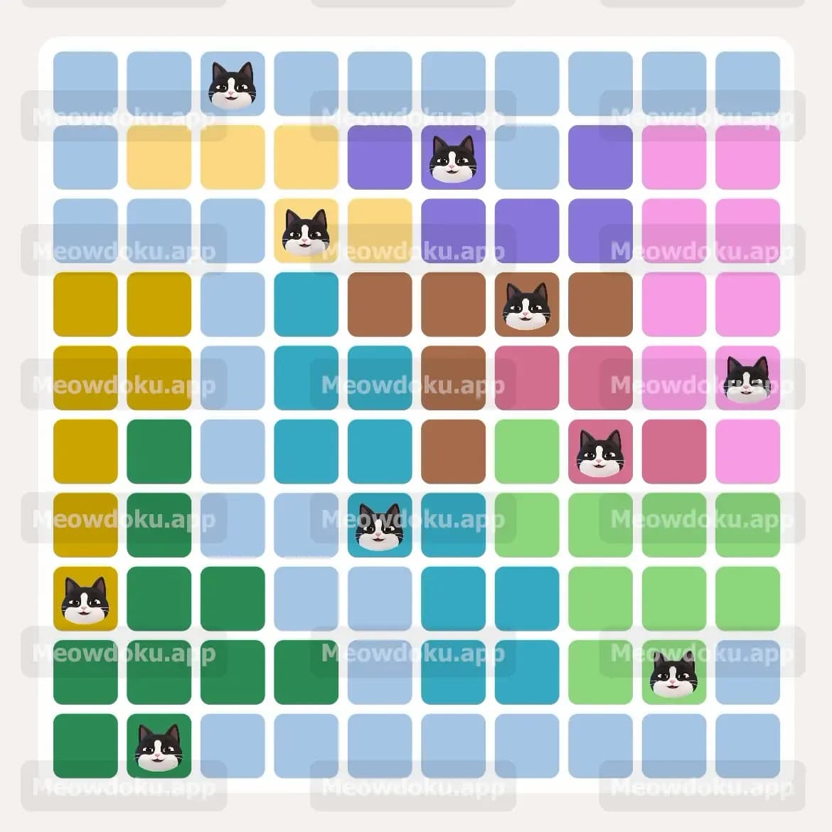 Meowdoku Level 76 Screenshot