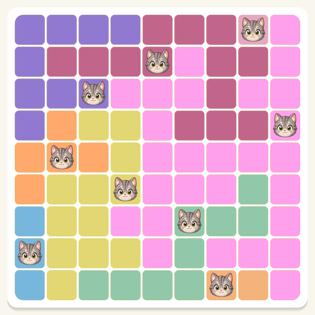 Meowdoku Level 318 Answer, Cheat & Solution