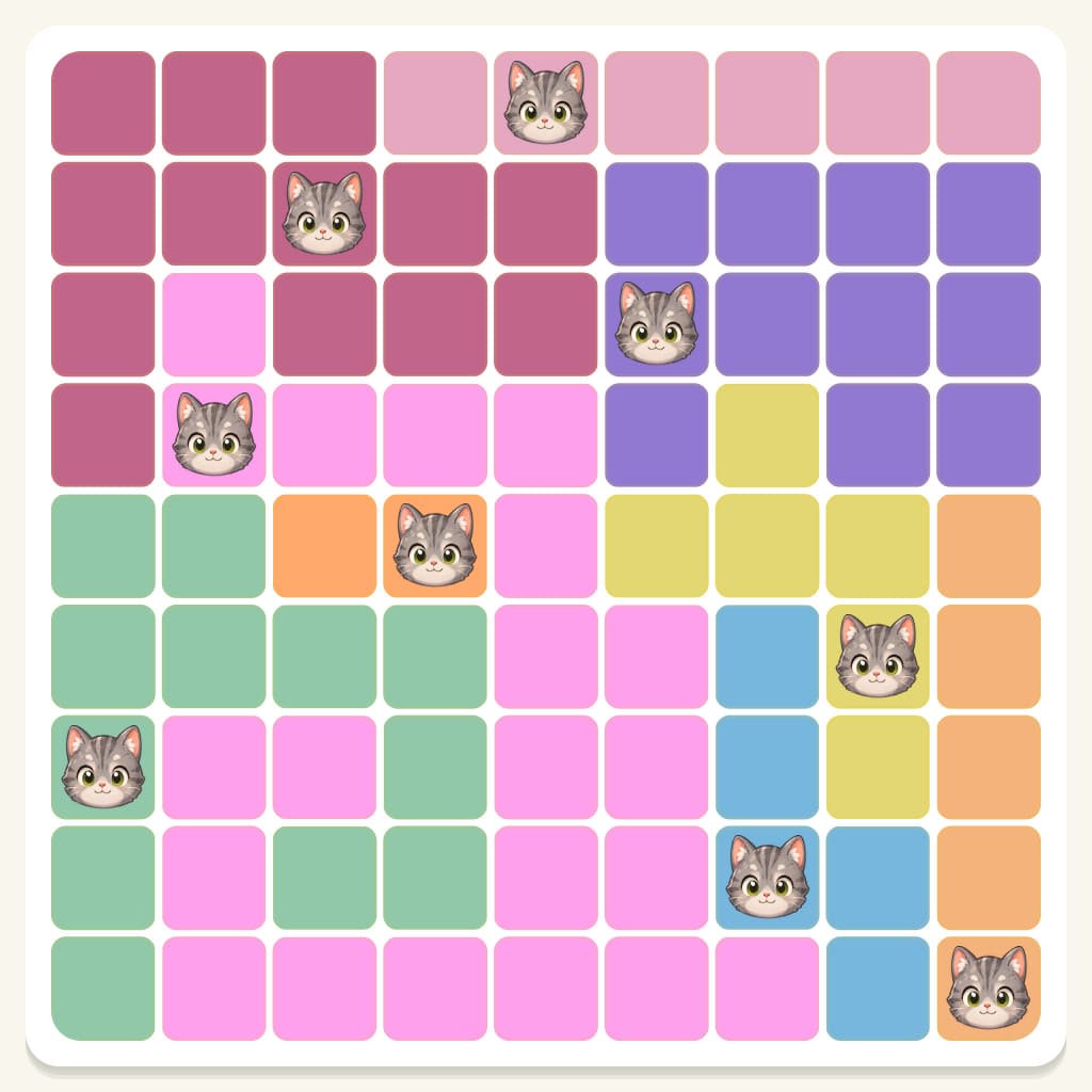 Meowdoku Level 968 Answer, Cheat & Solution