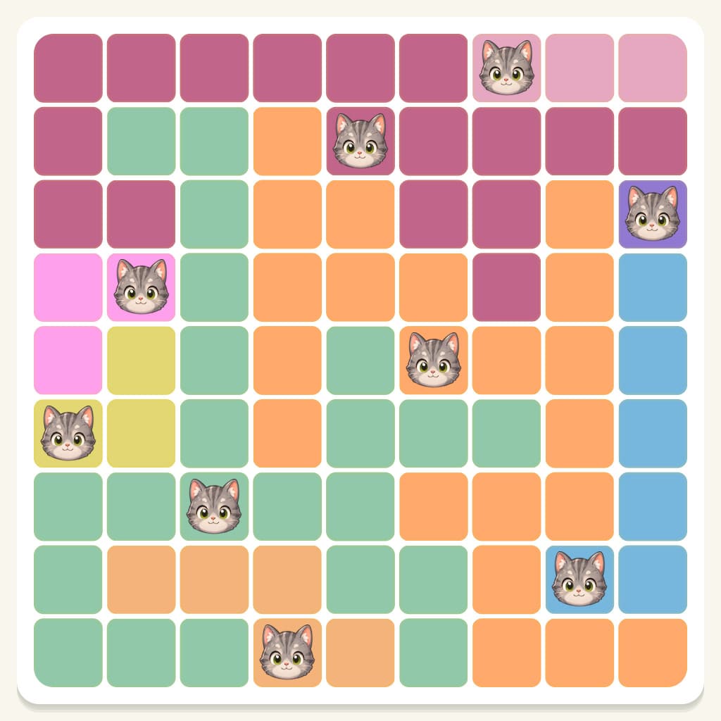 Meowdoku Level 734 Answer, Cheat & Solution