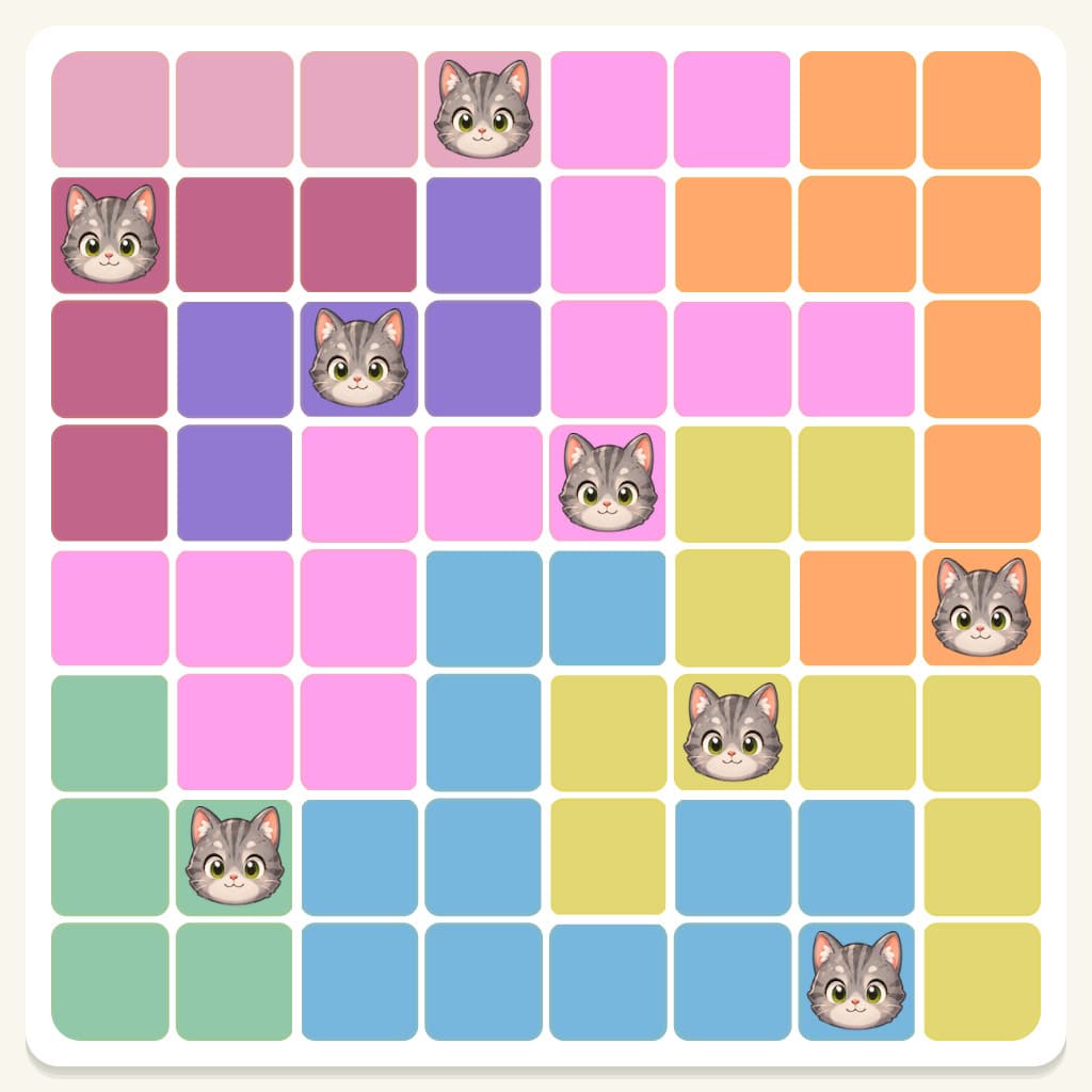 Meowdoku Level 622 Answer, Cheat & Solution
