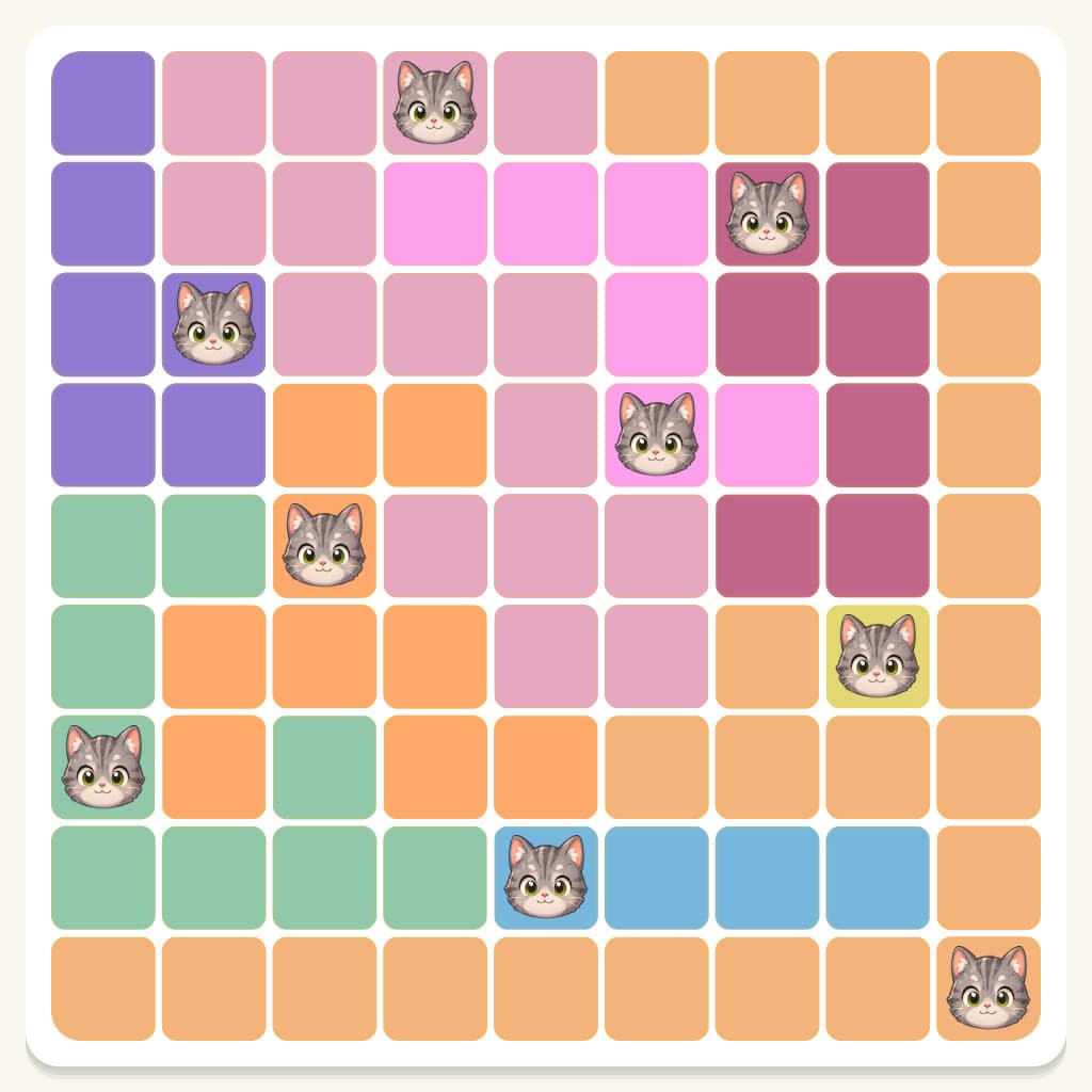 Meowdoku Level 308 Answer, Cheat & Solution