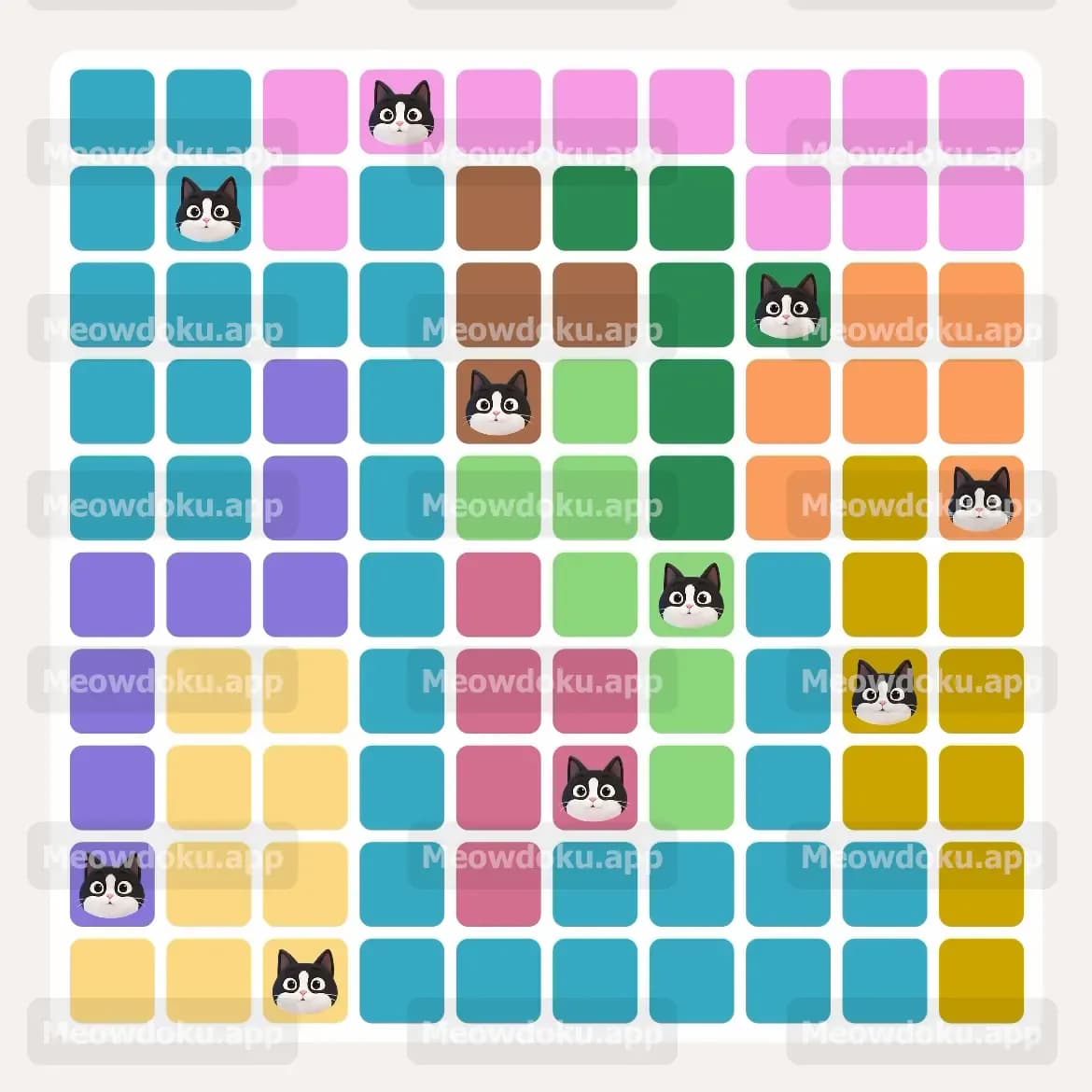 Meowdoku Level 92 Screenshot