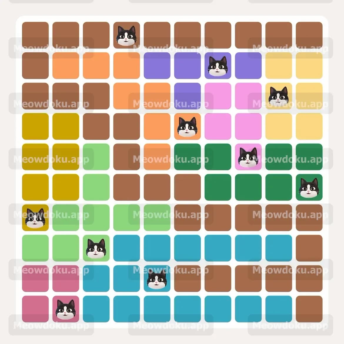 Meowdoku Level 95 Screenshot