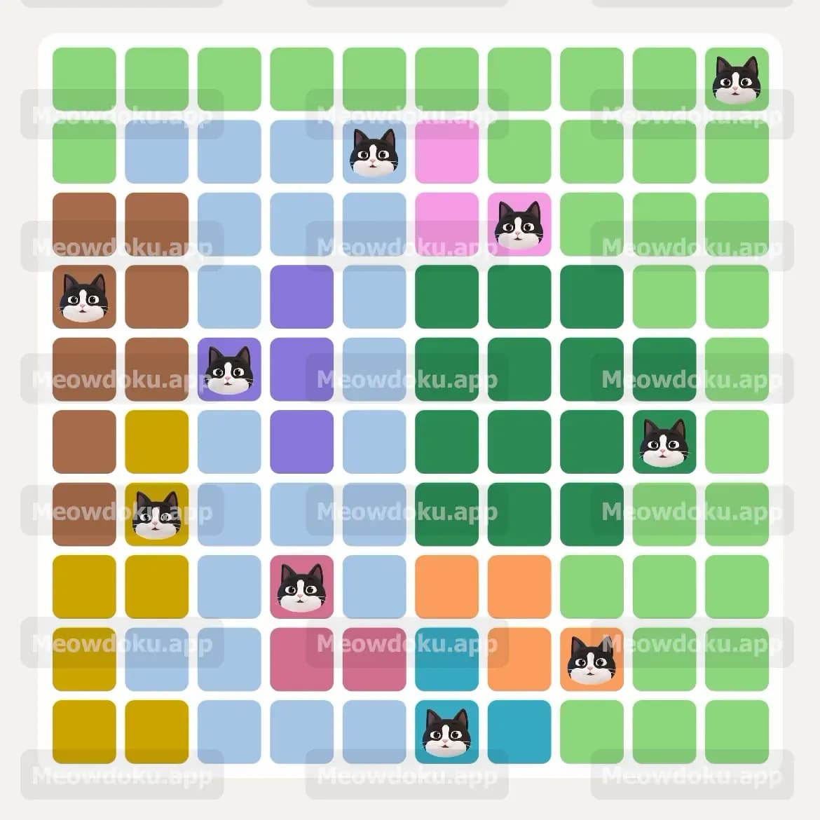 Meowdoku Level 192 Screenshot