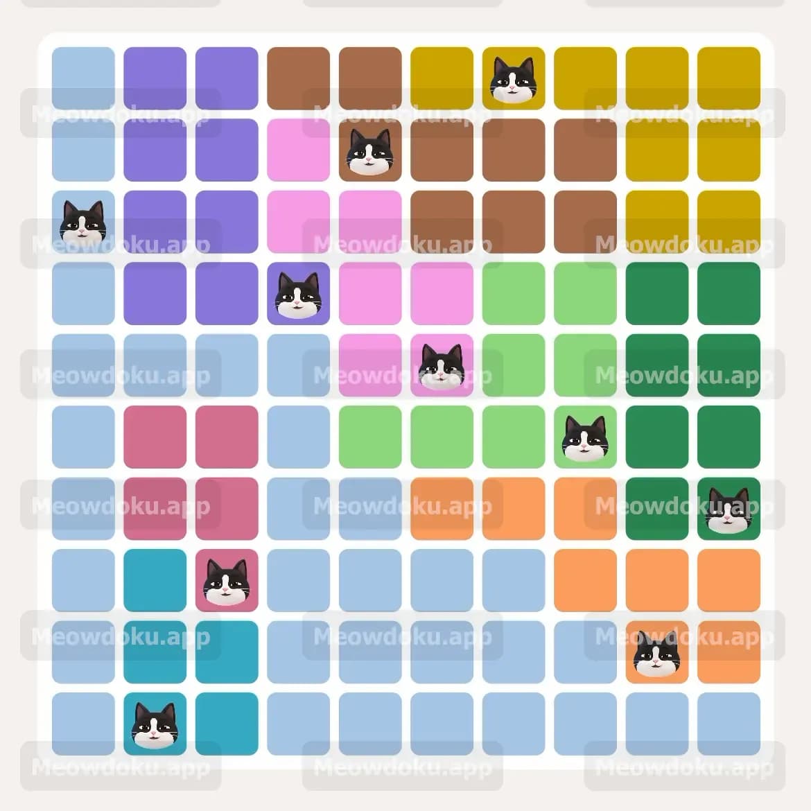 Meowdoku Level 196 Screenshot