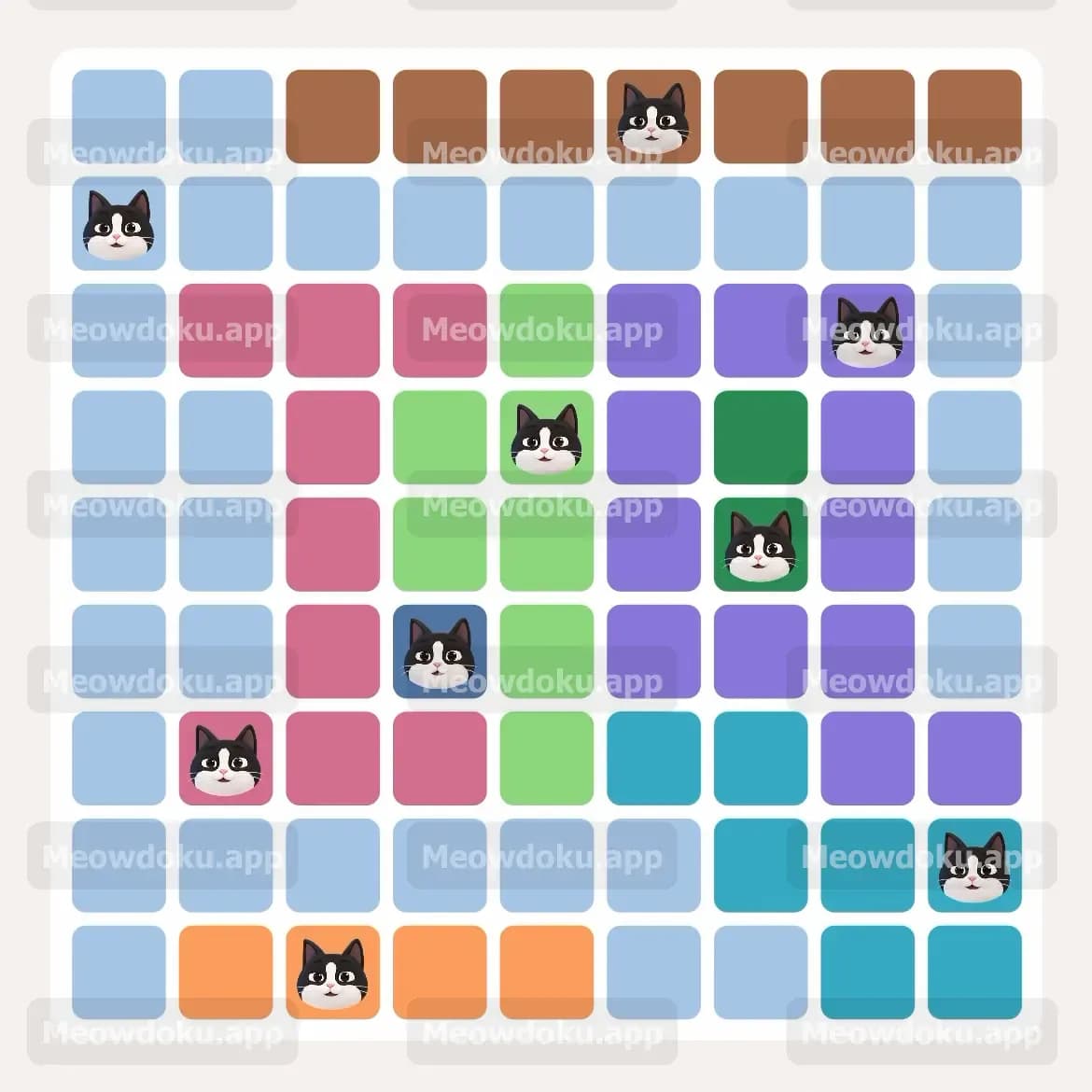 Meowdoku Level 80 Screenshot