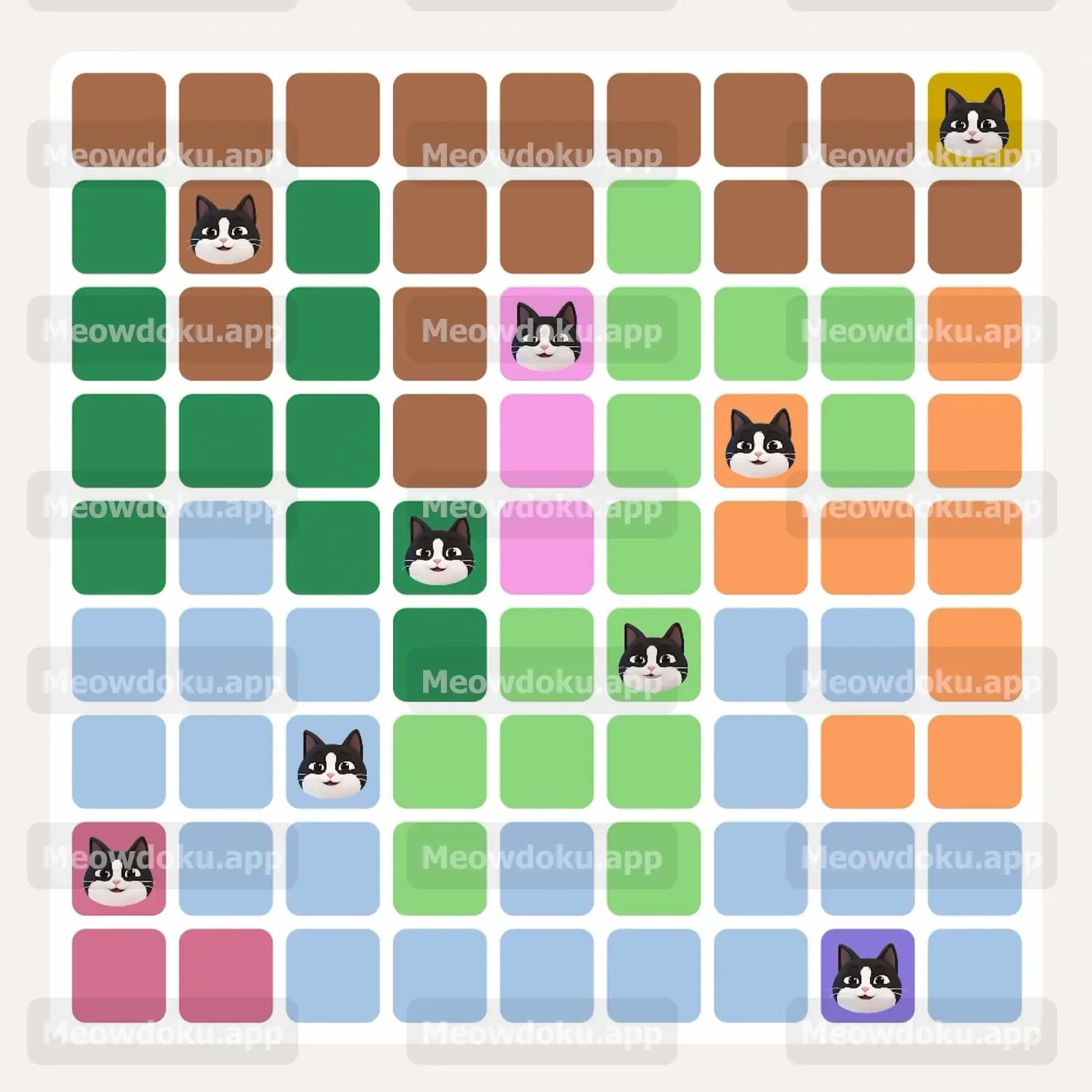 Meowdoku Level 274 Answer, Cheat & Solution