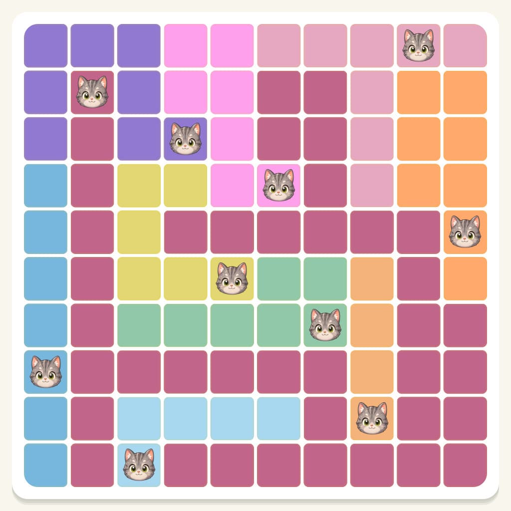 Meowdoku Level 600 Answer, Cheat & Solution