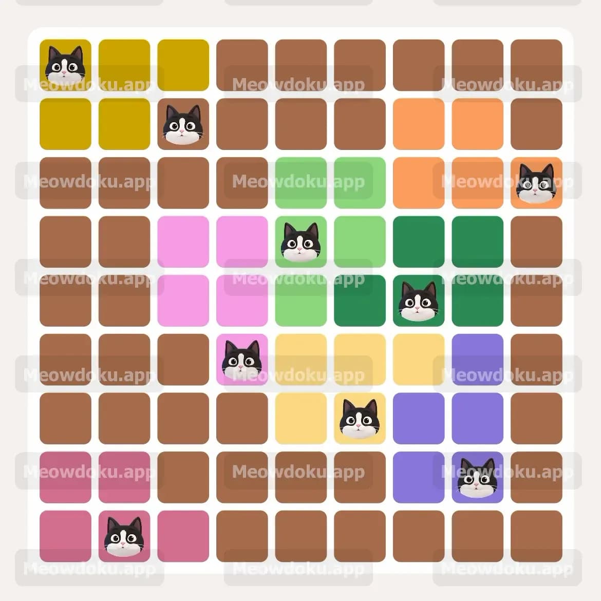 Meowdoku Level 127 Screenshot