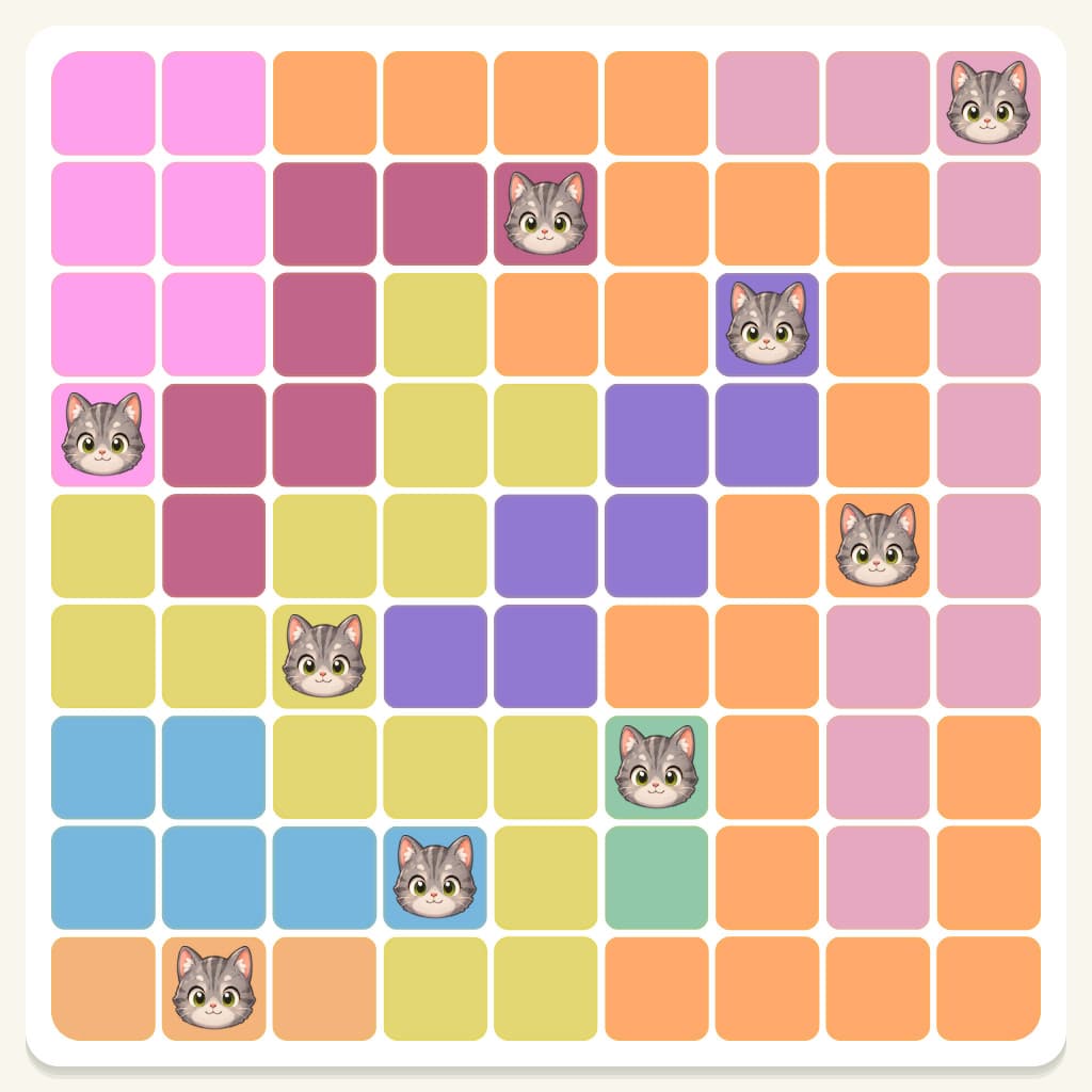 Meowdoku Level 258 Answer, Cheat & Solution
