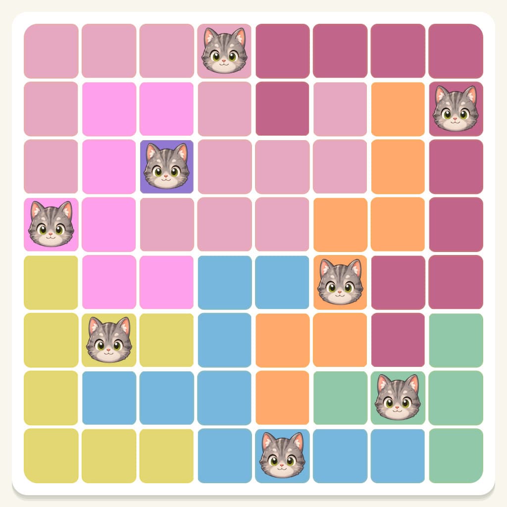 Meowdoku Level 267 Answer, Cheat & Solution