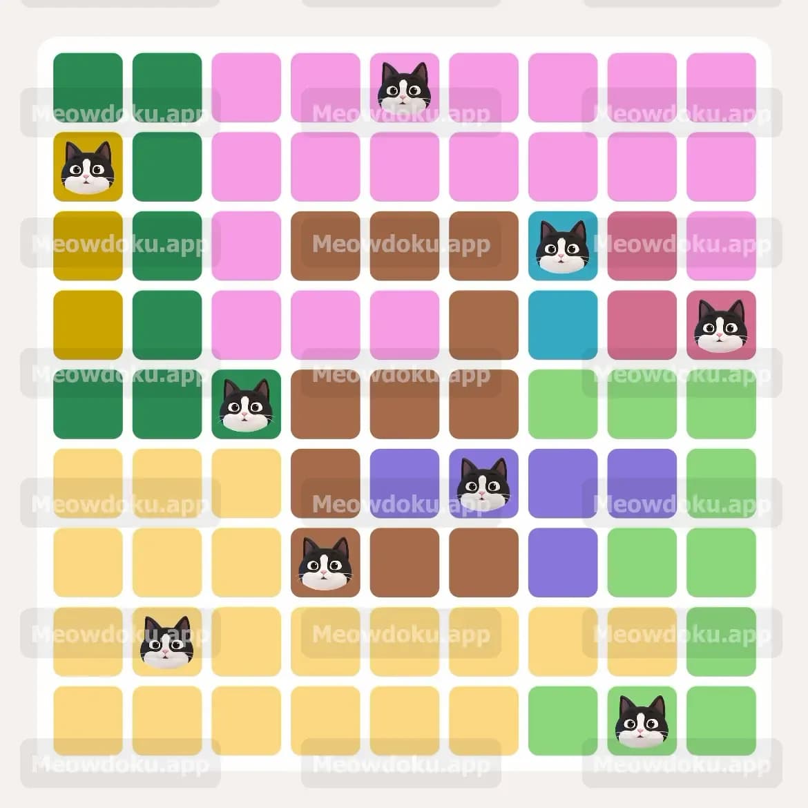 Meowdoku Level 123 Screenshot