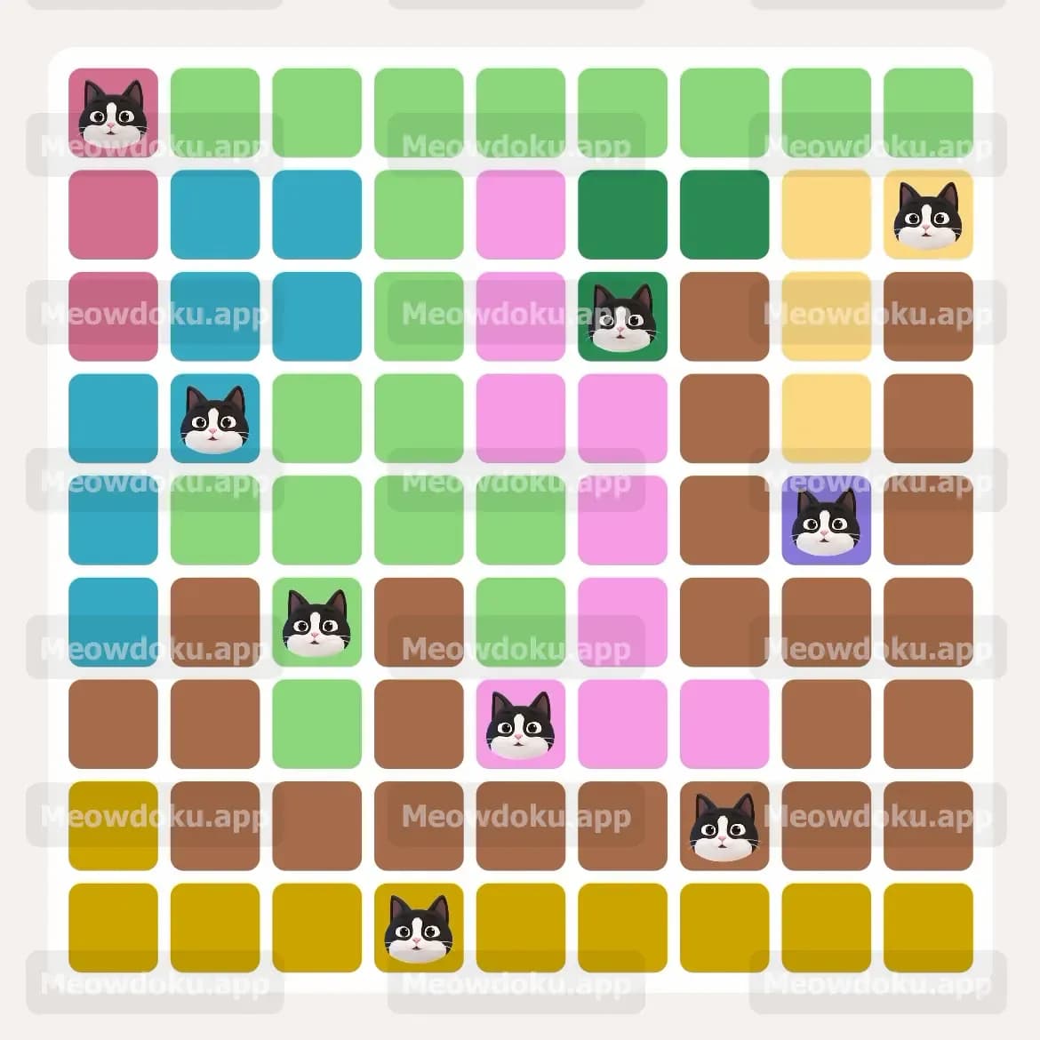 Meowdoku Level 134 Screenshot