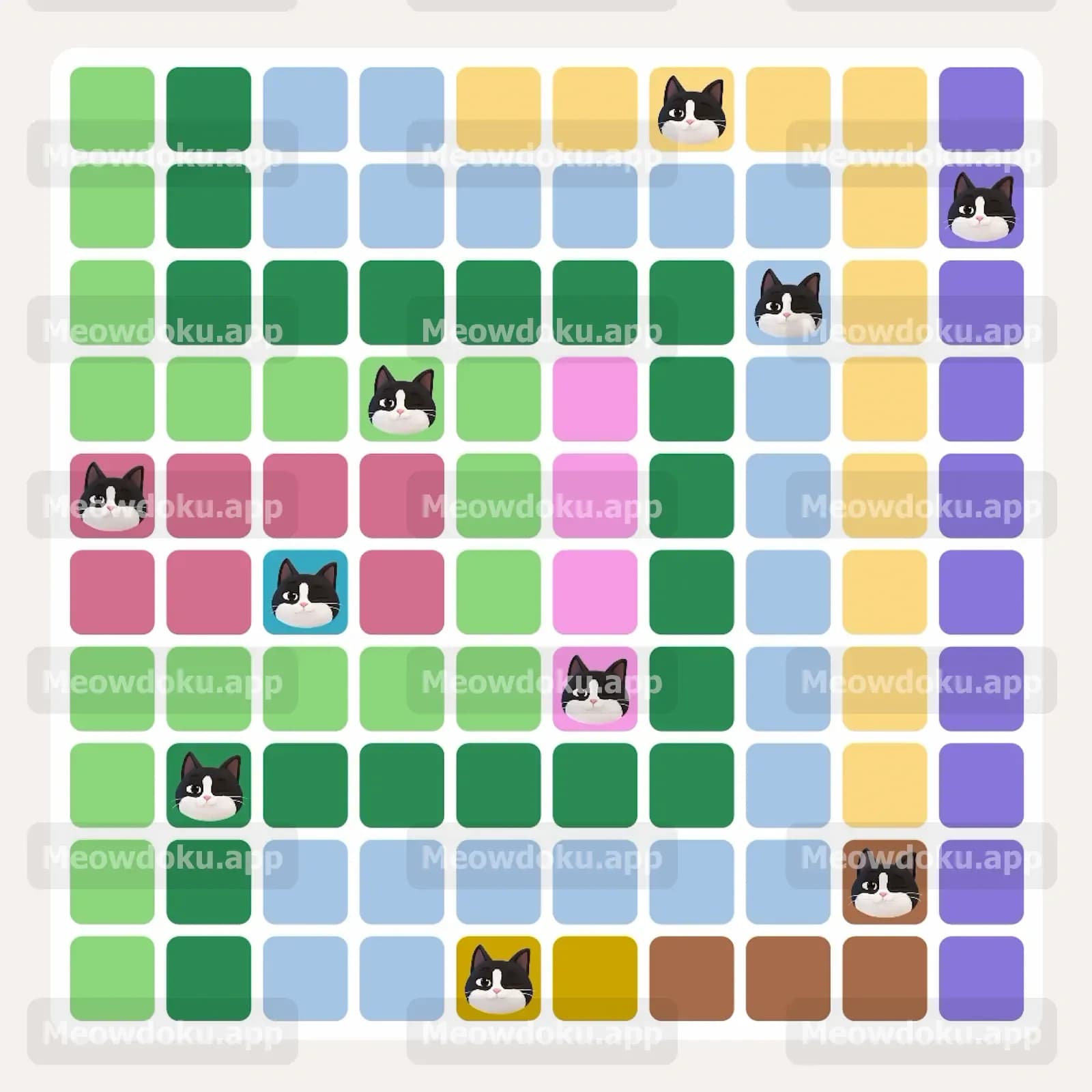 Meowdoku Level 233 Answer, Cheat & Solution