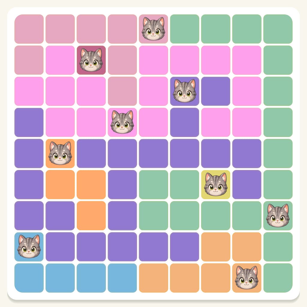 Meowdoku Level 264 Answer, Cheat & Solution