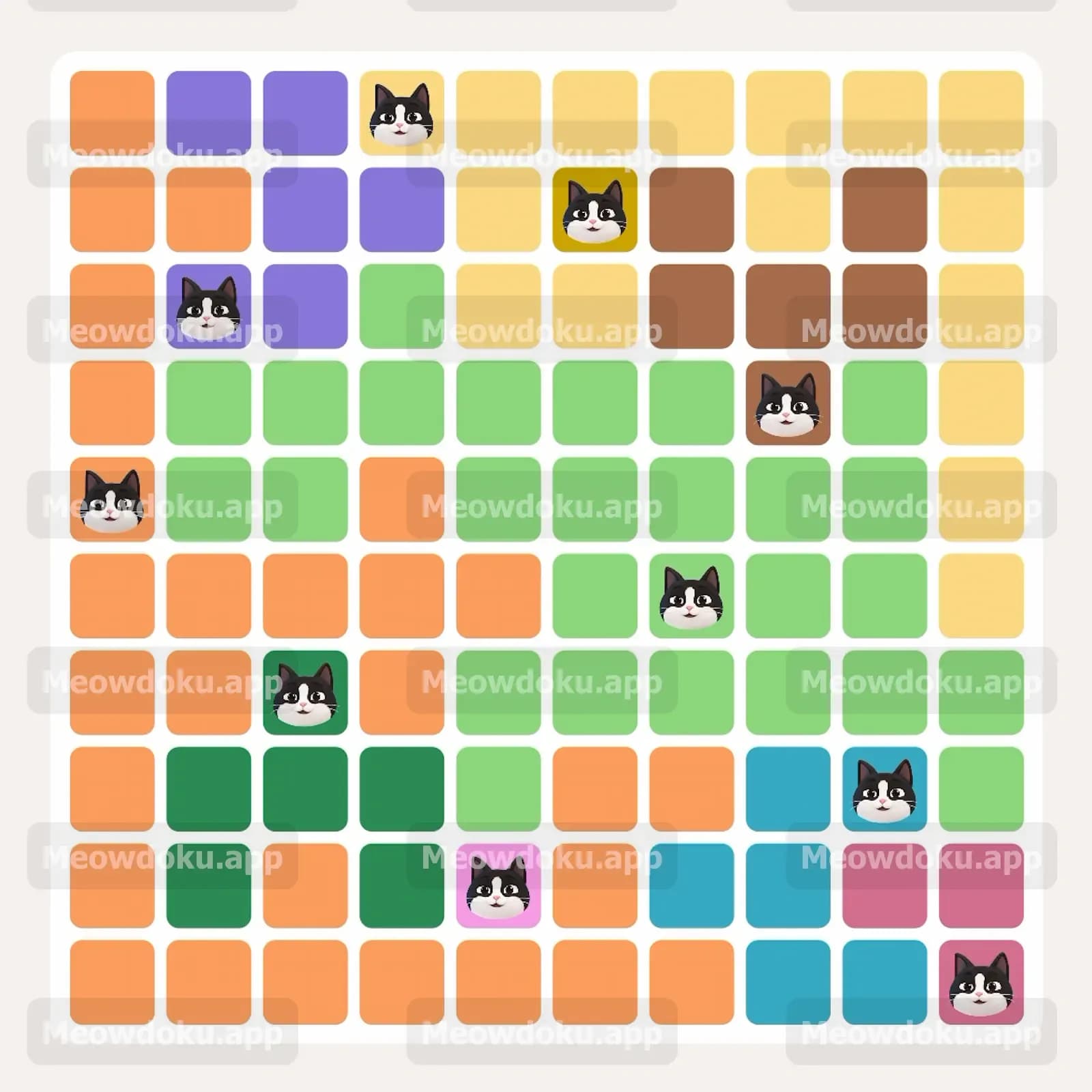 Meowdoku Level 279 Answer, Cheat & Solution
