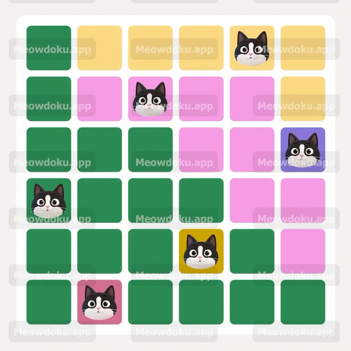 Meowdoku Level 4 Answer, Cheat & Solution