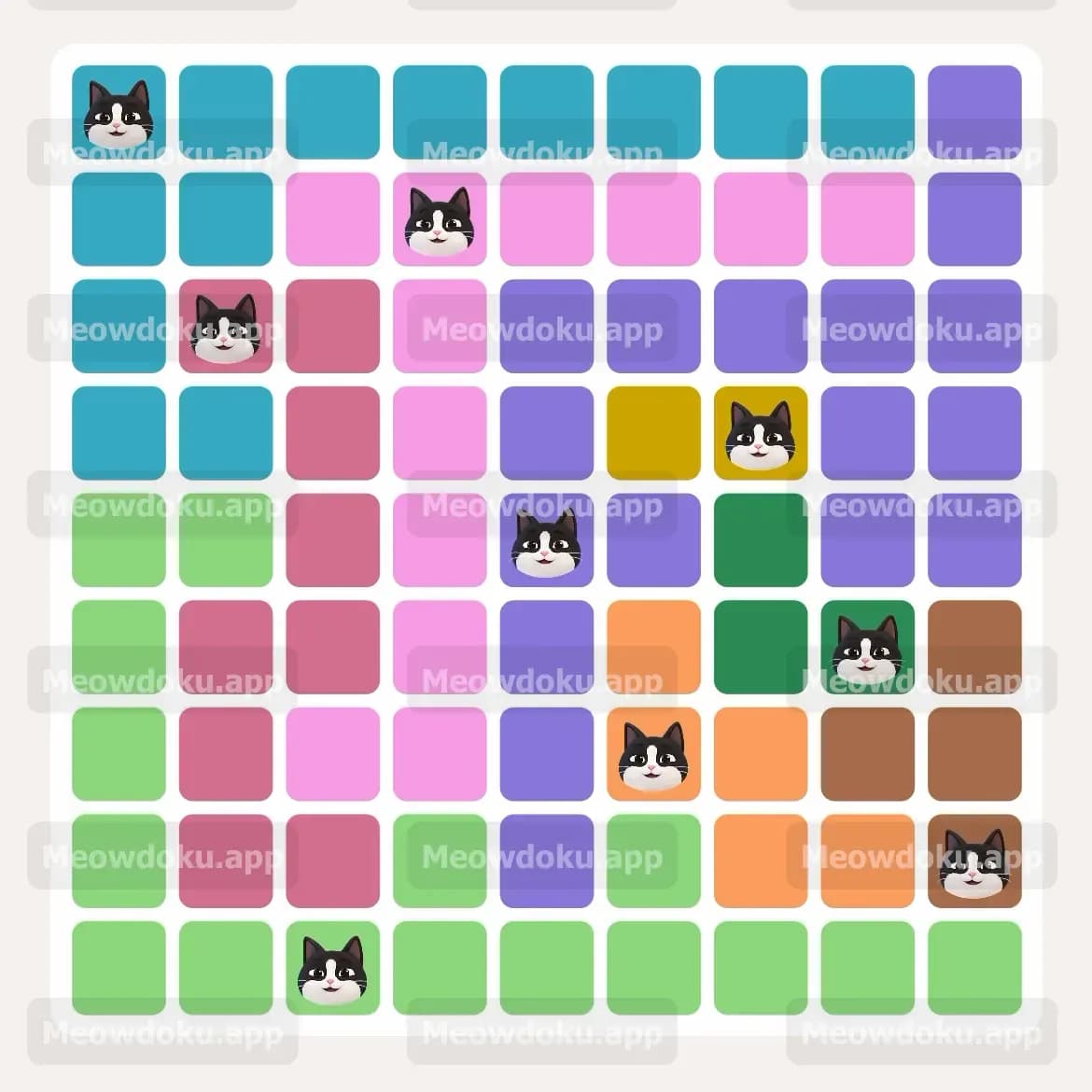 Meowdoku Level 217 Screenshot