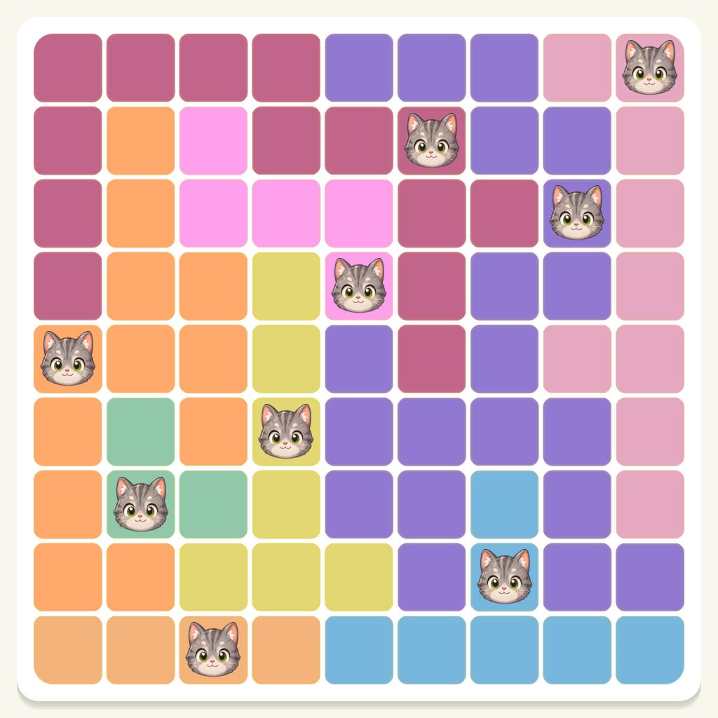 Meowdoku Level 128 Screenshot