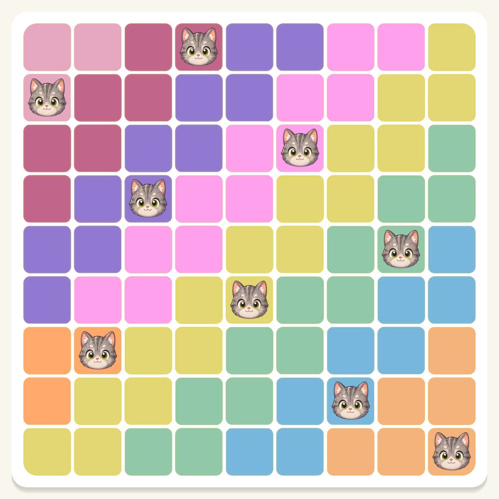 Meowdoku Level 55 Screenshot