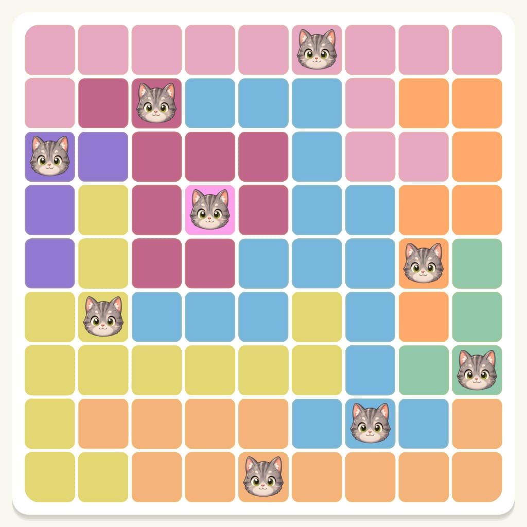 Meowdoku Level 584 Answer, Cheat & Solution