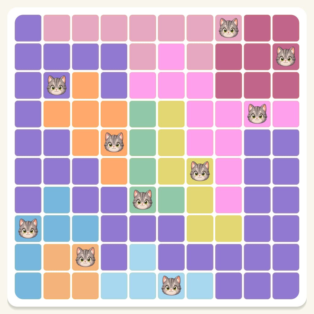 Meowdoku Level 870 Screenshot