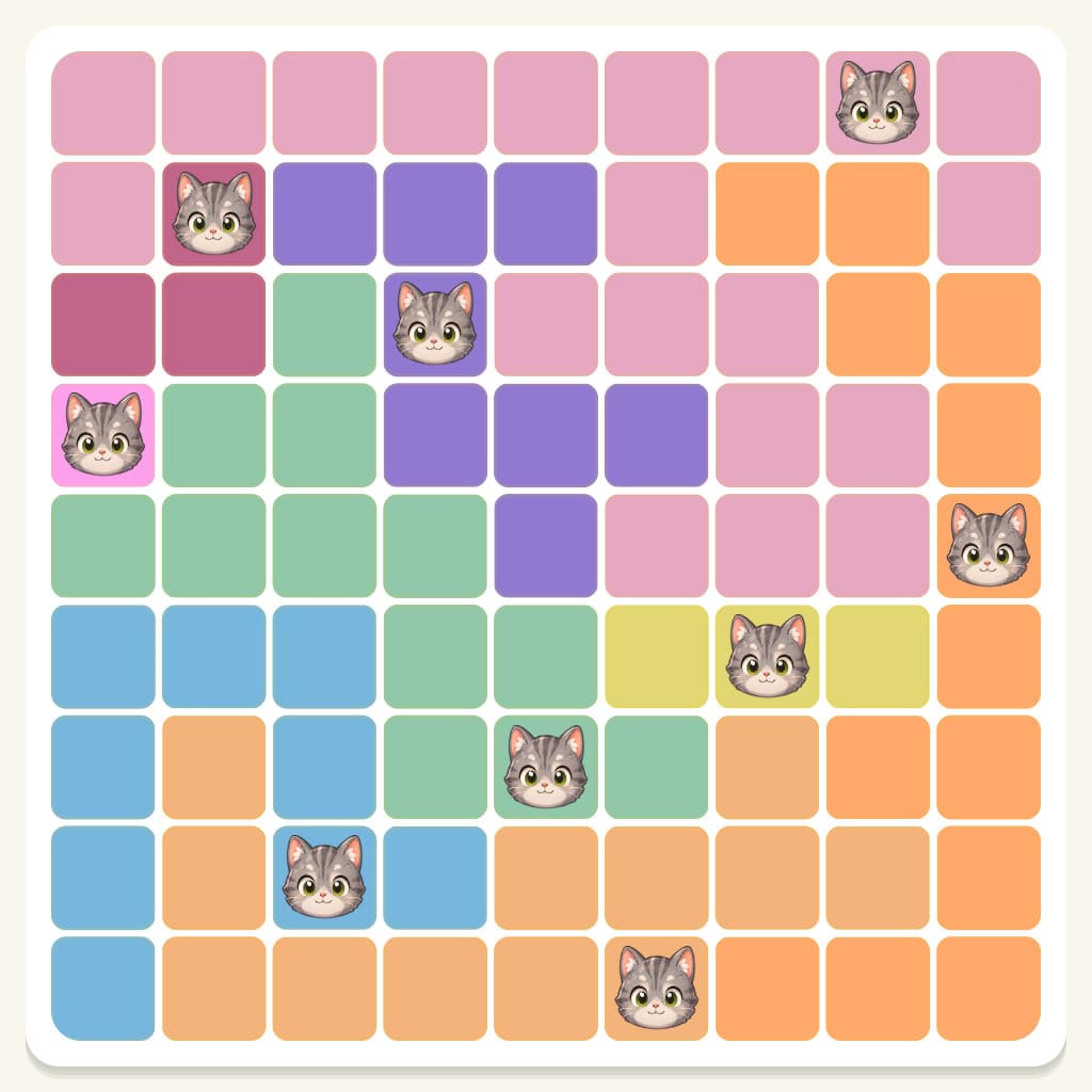 Meowdoku Level 544 Answer, Cheat & Solution
