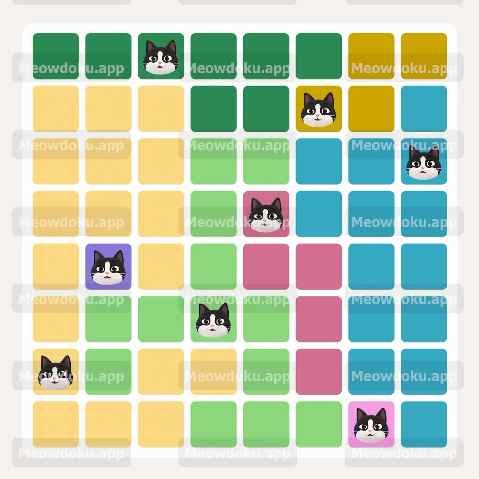 Meowdoku Level 281 Answer, Cheat & Solution