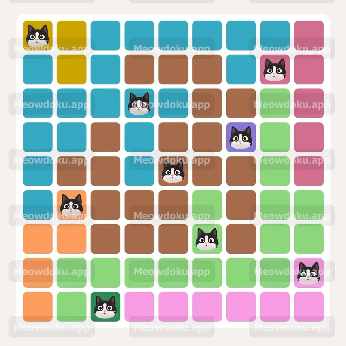 Meowdoku Level 207 Screenshot